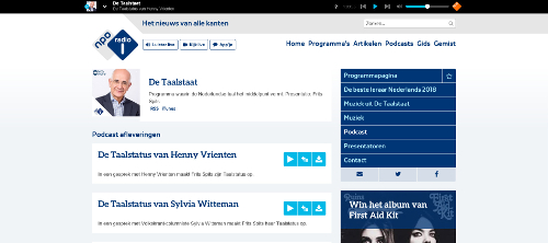 De Taalstaat, elke week genieten en leren